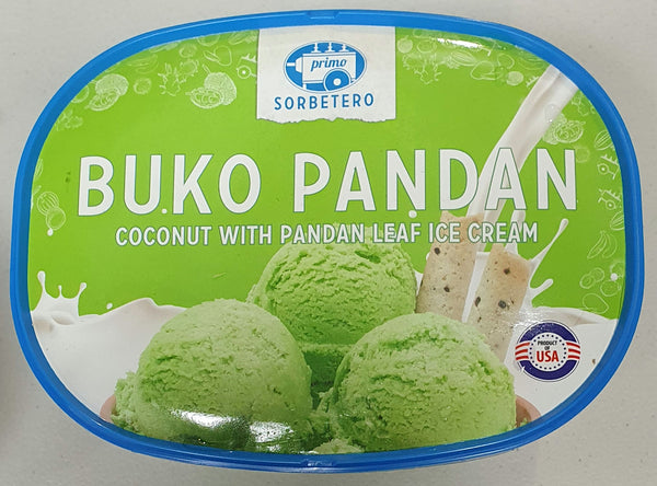 Primo Sorbetero - Buko Pandan Ice Cream 1.42L