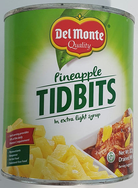 Del Monte Pineapple Tidbits 822g - DelMonte