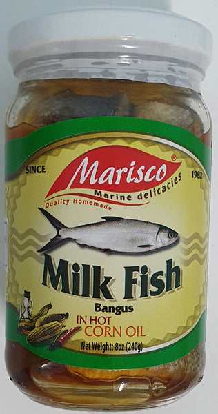 Marisco Milkfish in Hot Corn Oil 240g - Milk fish, Bangus