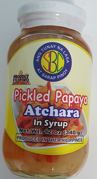 SBC Pickled Papaya Atchara in Syrup 340g - Pickles