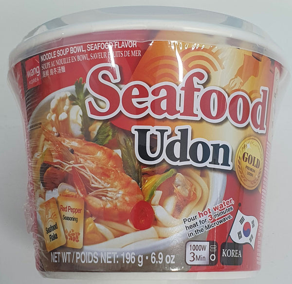 Wang Seafood Gold Premium Udon Noodles Soup Bowl 196g