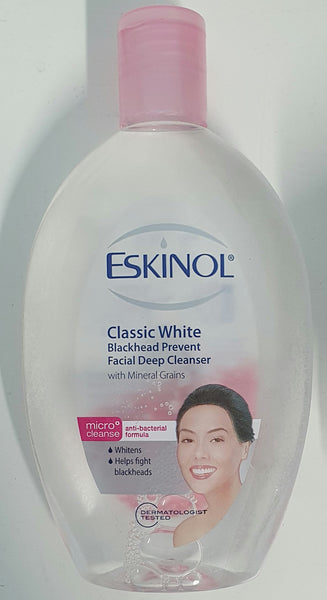 Eskinol Classic White Blackhead Prevent Facial Deep Cleanser 225ml
