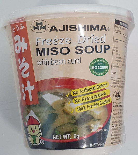 Ajishima Miso Soup with Bean Curd Cup 6g