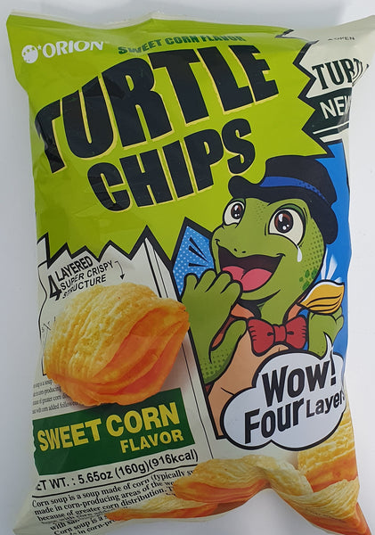 Orion Turtle Corn Chips (Sweetcorn flavour) 160g