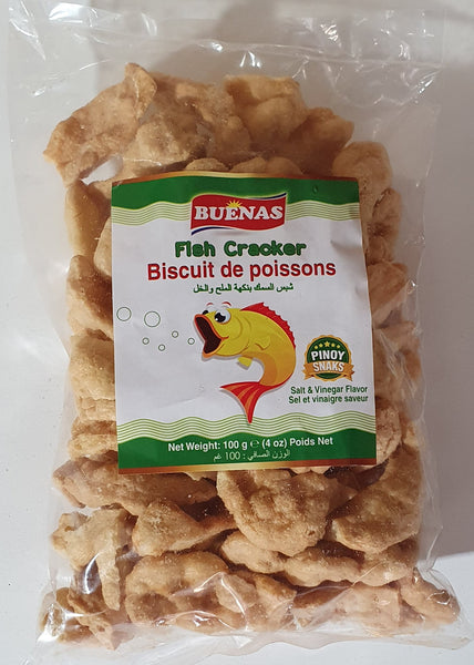 Buenas - Fish Cracker (Salt & Vinegar Flavour) 100g