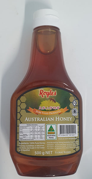 Royles - Natural Honey Squeezy Bottle 500g