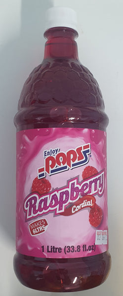 Pops - Raspberry Cordial 1L