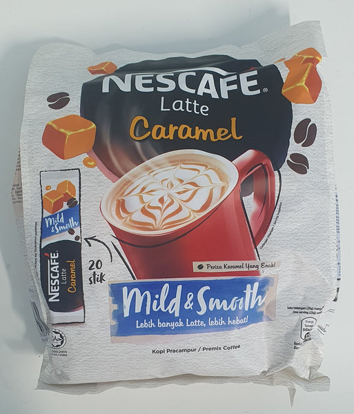 Nescafe Latte Caramel, Mild & Smooth 20 sticks