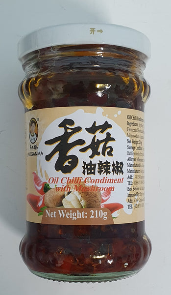 LaoGanMa - Oil Chilli Sauce with Mushroom 210g