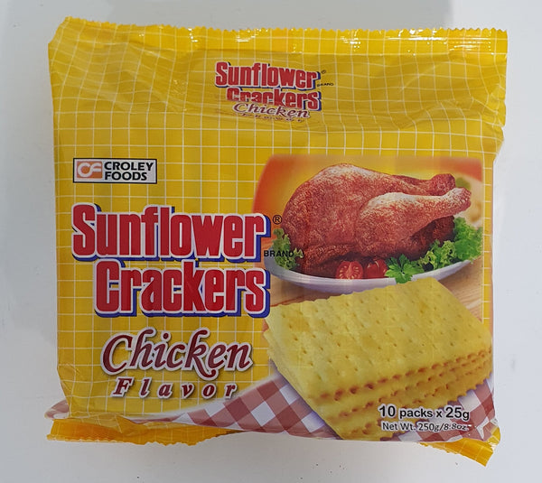 Sunflower Crackers Chicken Flavour 10 x 25g