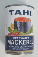 Tahi - Premium Mackerel in Oil, Salt Added 425g