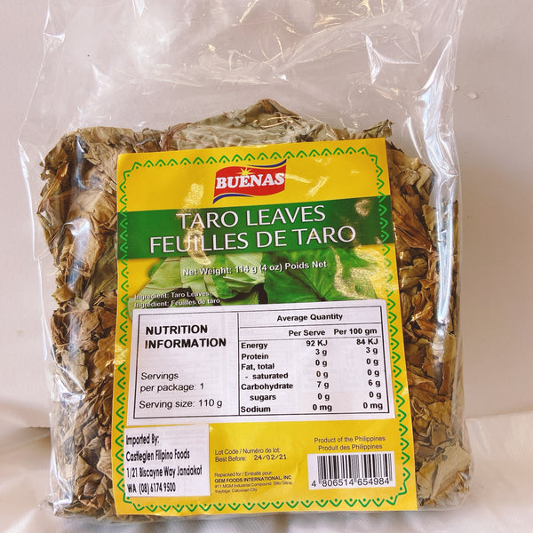 Buenas Dried Taro Leaves 114g