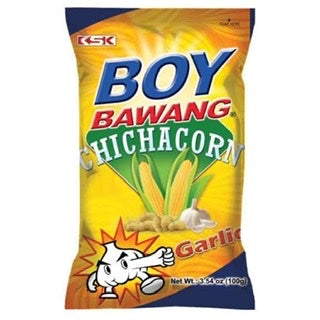 BoyBawang Chichacorn Garlic 100g - Boy Bawang