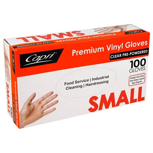 Capri Vinyl 100 Gloves Small
