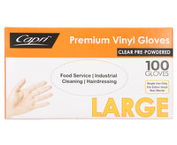 Capri Vinyl 100 Gloves Large