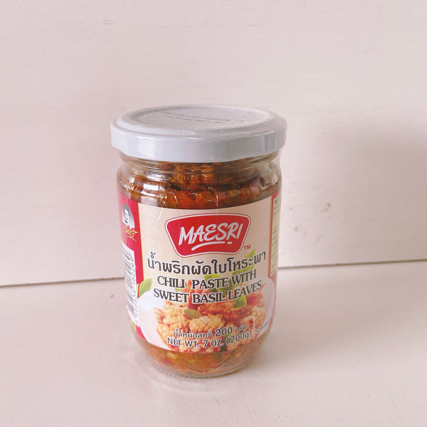 Maesri Chilli Paste With Sweet Basil Leaves 200g