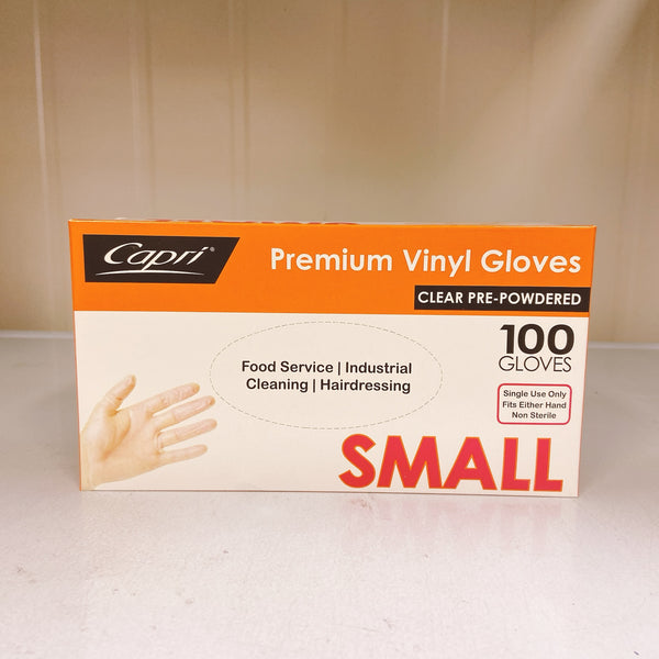 Capri Vinyl Glives 100pcs Small