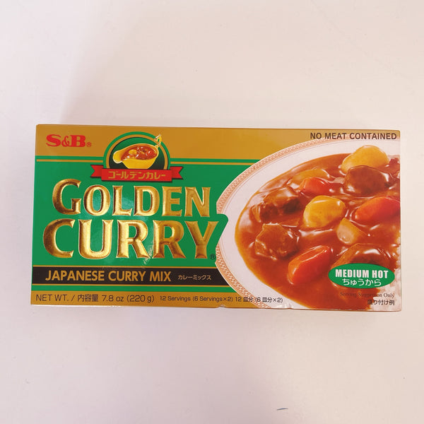 S&B Golden Curry Medium Hot 220g