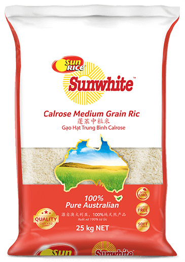 Sunwhite Sunrice Rice - 25kg