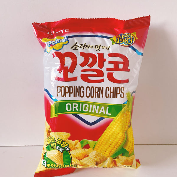 Lotte Popping Corn Chips Original 144g