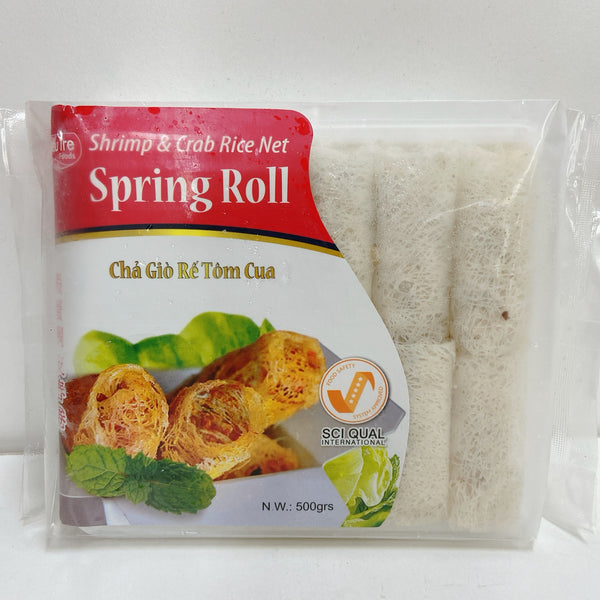 CauTre Shrimp & Crab Rice Net Spring Roll 500g - springroll