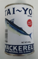 Tai-yo - Mackerel with Natural Oil in Brine 425g