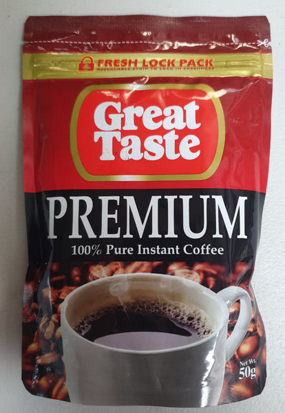 Great Taste - Premium 100% Pure Instant Coffee 50g