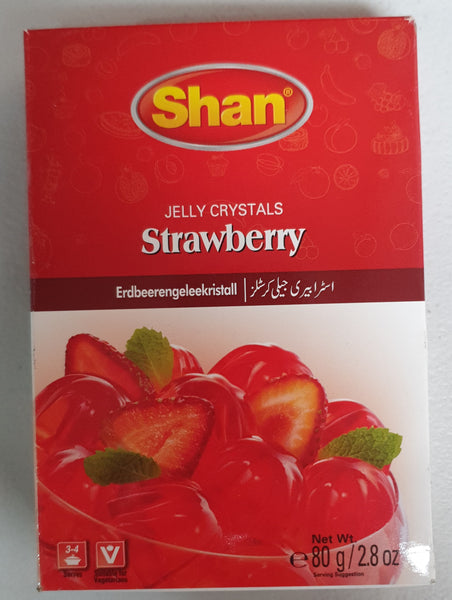 Shan - Jelly Crystals Strawberry 80g
