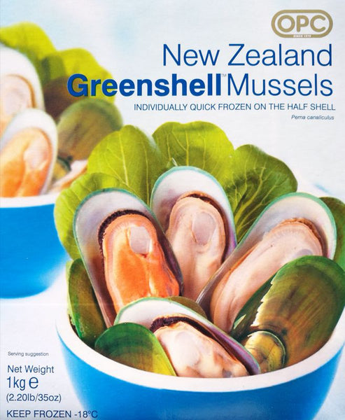 NZ Greenshell Mussels 1kg