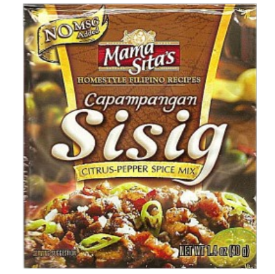MamaSita Capampangan Sisig - Citrus Pepper Spice Mix 40g  - Mama Sita
