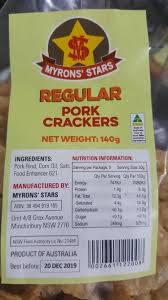 Myrons' Stars Regular Pork Crackers 140g - Chicharon