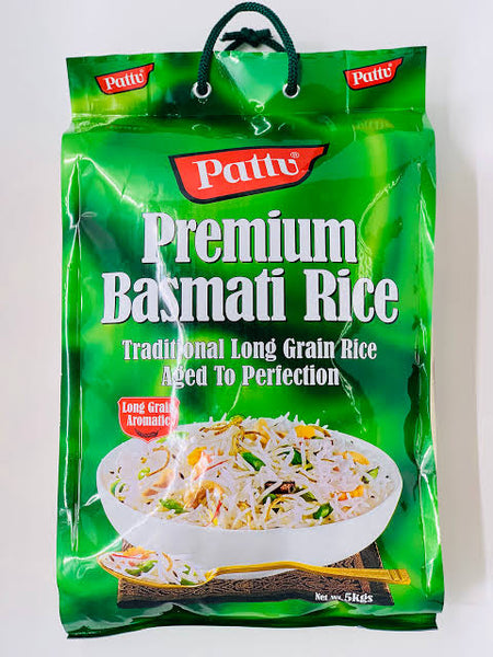 Pattu Premium Basmati Rice - 5kg - Long Grain
