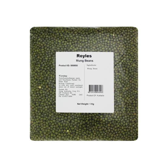 Royles Mung Beans 1kg