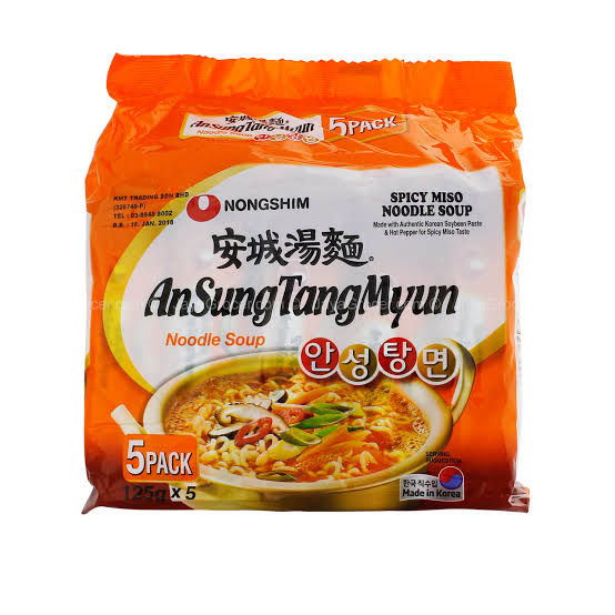 Nongshim AnSungTangMyun Noodle Soup 5 x 125g