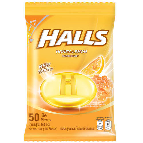 Halls Honey - Lemon Candy 140g (50 pieces)