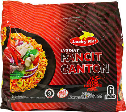 Lucky Me! - Pancit Canton Hot Chili Instant Noodles 6pk