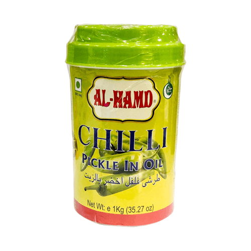 Chilli Pickle in Oil 1kg - Al-Hamd Brand