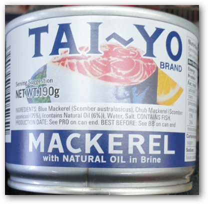 Tai-yo - Mackerel in Natural Oil in Brine – 190g