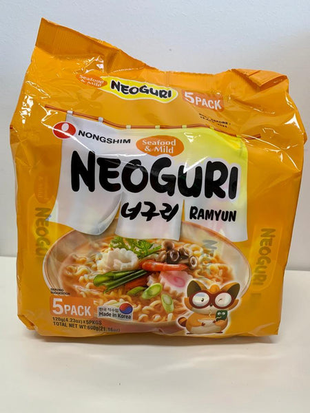 Nongshim Neoguri Seafood Mild Ramen 5 x 120g